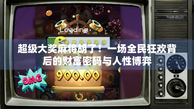 超级大奖麻将胡了!一场全民狂欢背后的财富密码与人性博弈 超级大奖麻将胡了!一场全民狂欢背后的财富密码与人性博弈